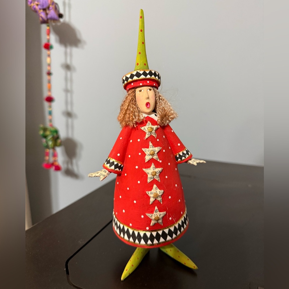 Whimsical Red Star Figurine